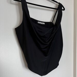 Abercrombie & Fitch Black Satin Top